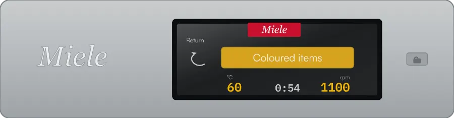 Miele Professional PWM 511 control panel